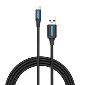 USB 2.0 A to Micro B 3A cable 0.5m Vention COLBD black