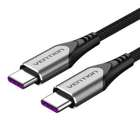 USB C 2.0 to USB C 5A Cable Vention TAEHH Gray 2m