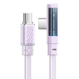 Cable USB C to USB C Mcdodo CA 3454 90 Degree 1.8m with LED (purple)