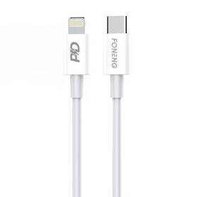 USB C cable for Lighting Foneng X31 3A 1m (white)