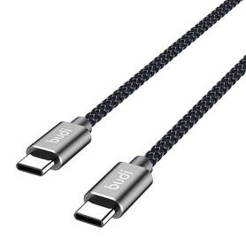 Kabel USB C do USB C Budi 65W 1 5m (czarny)