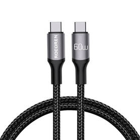 Fast Charging cable Rocoren USB C to USB C Retro Series 1m 60W (grey)