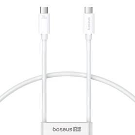 fast Charging Cable Baseus Superior 2 USB C to USB C 240W 1 8m (white)