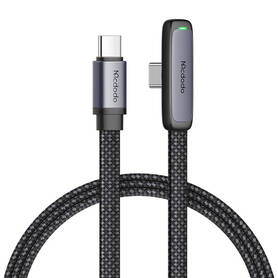90 degree cable USB C to USB C Mcdodo CA 3360 65W 1.2m (black)