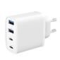 Gembird 4-port 40 W GaN USB PowerDelivery fast charger, white