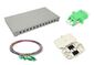 NFO Patch Panel 1U 19" Closed - Singlemode 12x LC APC Duplex Adapter Pigtail SET