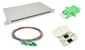 NFO Patch Panel 1U 19" Closed - Singlemode 24x LC APC Duplex Adapter Pigtail SET