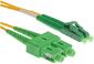 NFO Patch cord, LC APC-SC APC, Singlemode 9 125, G.657A2, Duplex, 2m