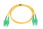 NFO Patch cord, SC APC-SC APC, Singlemode 9 125, G.657A2, Duplex, 2m